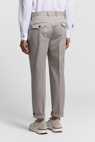 Pure cotton gabardine chino trousers