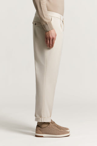 Cotton gabardine chinos