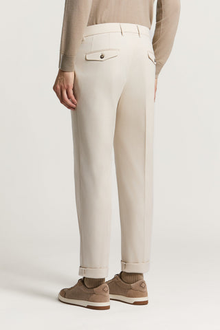 Cotton gabardine chinos