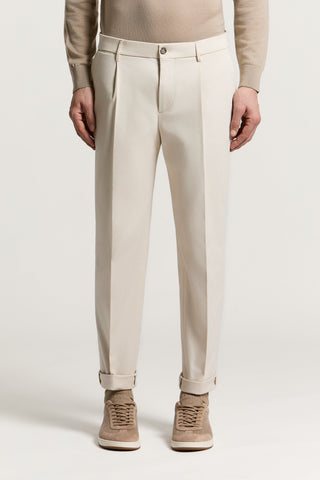 Cotton gabardine chinos