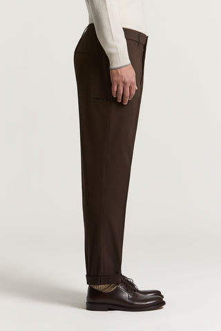 Cotton gabardine jogger trousers