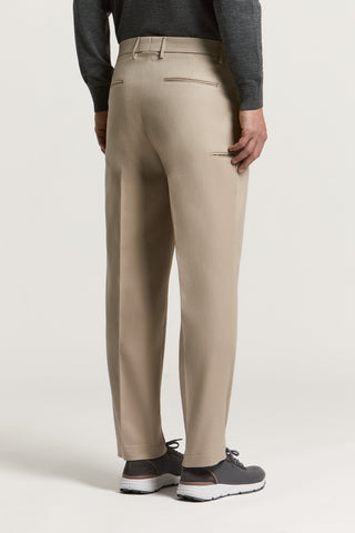 Wool and cotton gabardine trousers