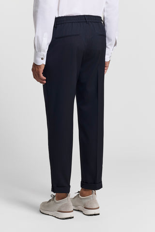 Viscose-blend jogger trousers