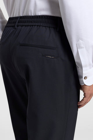 Viscose-blend jogger trousers