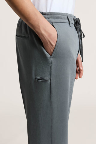 Cotton gabardine jogger trousers