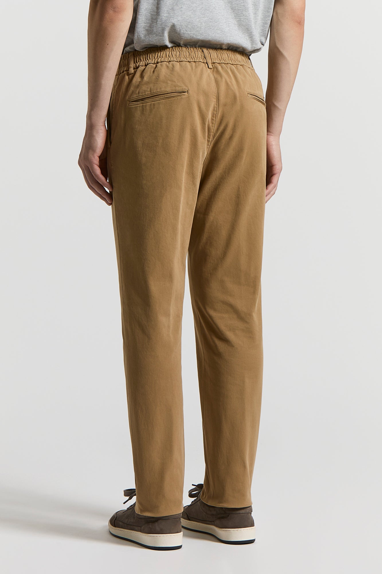 peserico パンツ Cotton gabardine jogger trousers | Peserico US