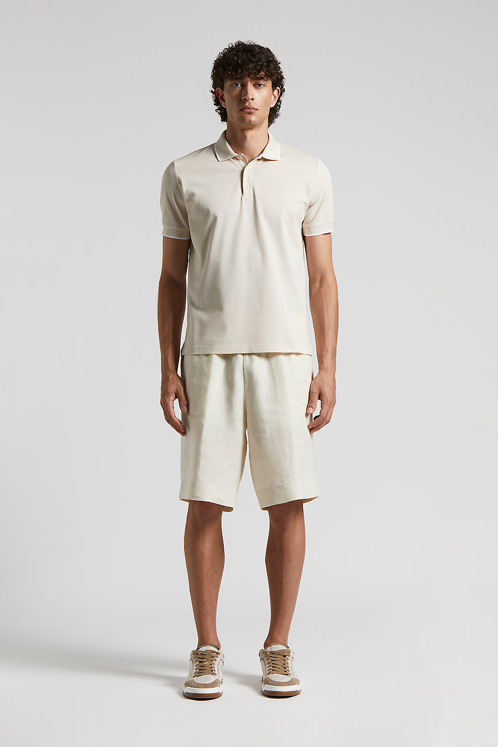 Tシャツ・カットソー PESERICO T-shirt in linen and cotton yarn (R59041F12 D61) Linen and cotton crepe t-shirt | Peserico US