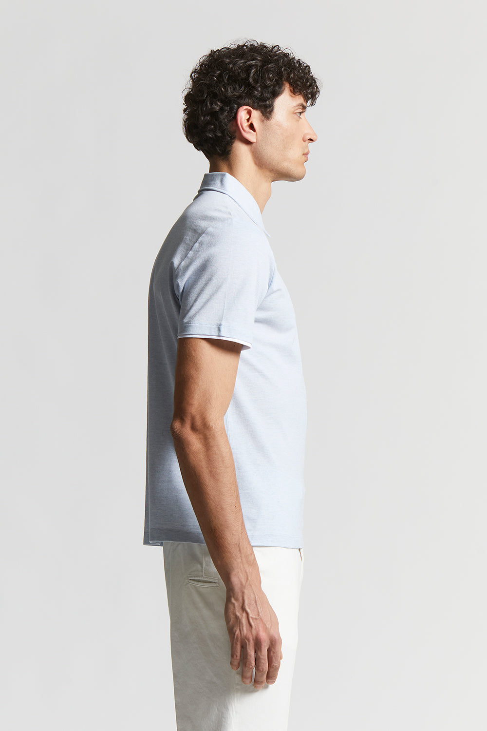 Lightweight Supima cotton piqué polo shirt | Peserico US