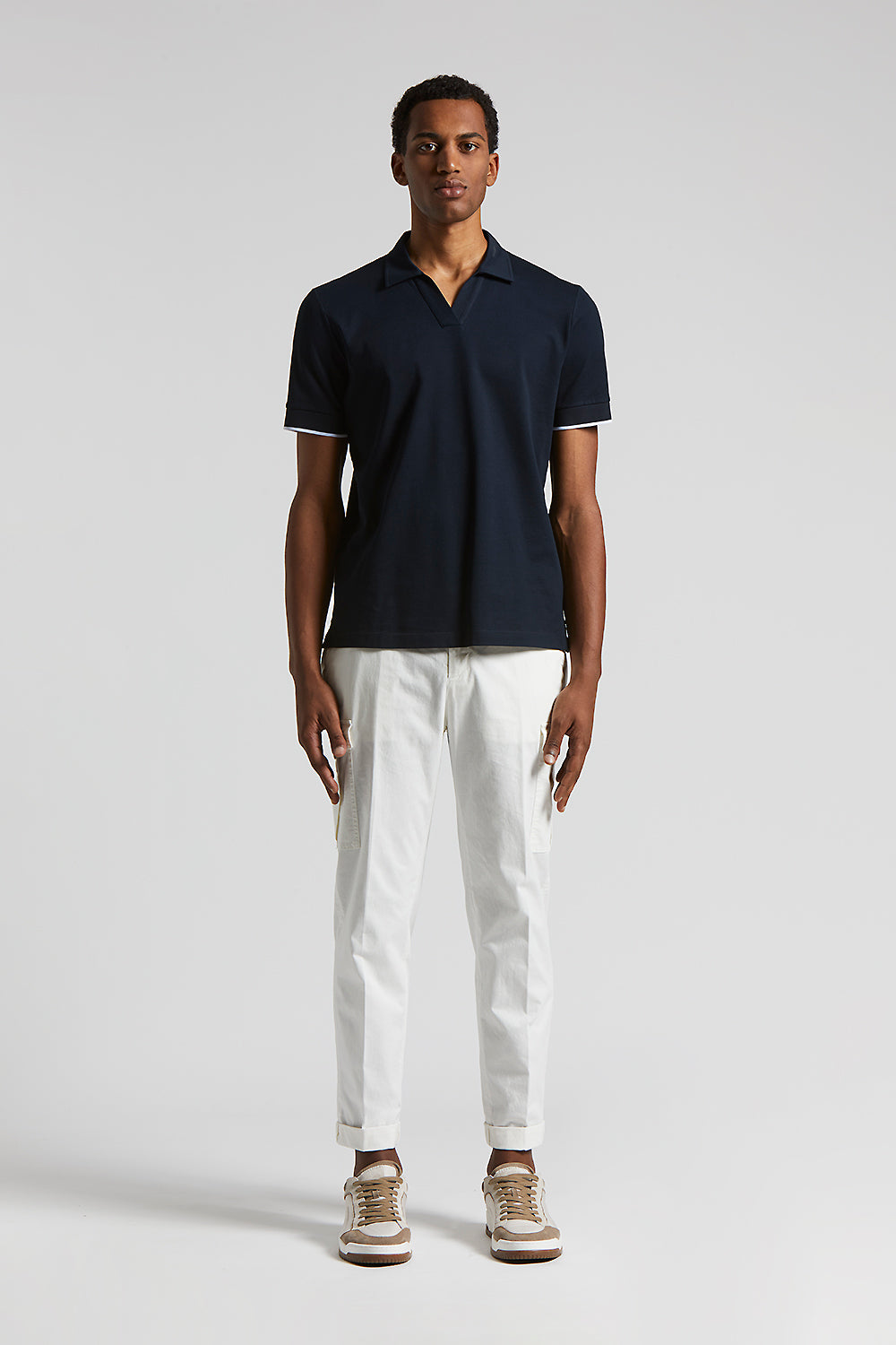 Tシャツ・カットソー PESERICO SS23 Cotton pique polo shirt (R55018 00850 562) Lightweight Supima cotton piqué polo shirt | Peserico US