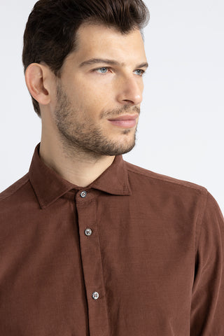 Cotton needlecord shirt