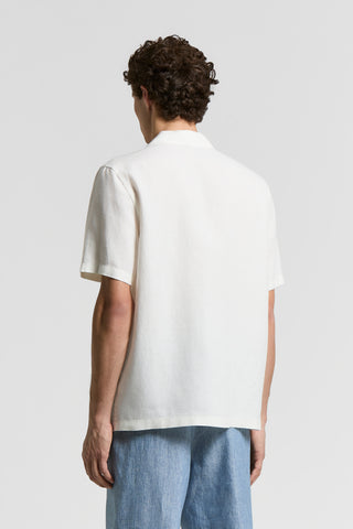Linen canvas camp shirt