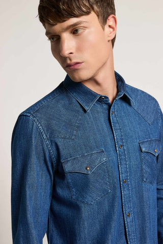 Shirt in Pure Cotton Denim