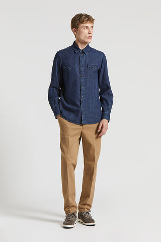 Western denim shirt