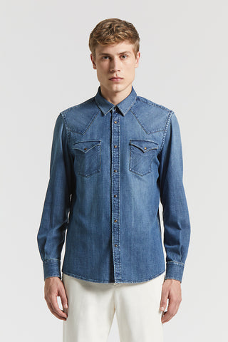 Western denim shirt
