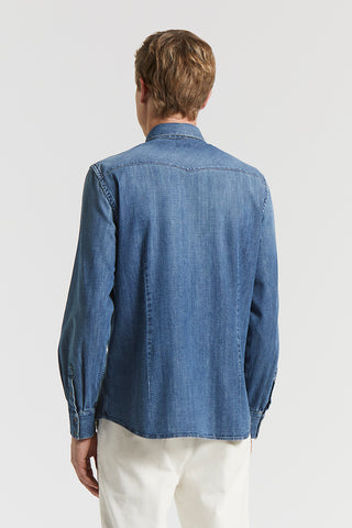 Western denim shirt