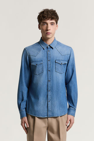 Shirt in Pure Cotton Denim