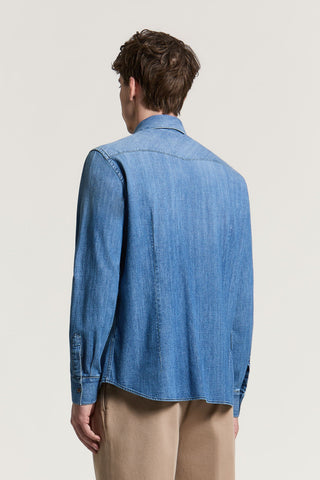 Shirt in Pure Cotton Denim
