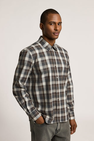 Wool and cotton flannel shirt