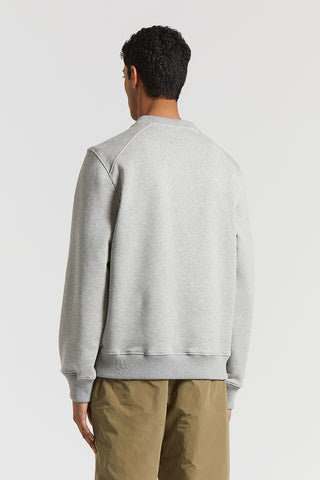 Brushed cotton melange sweatshirt
