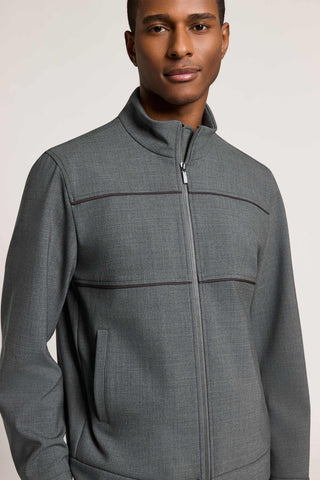 Pure wool gabardine sweatshirt