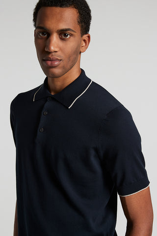 Knitted polo shirt