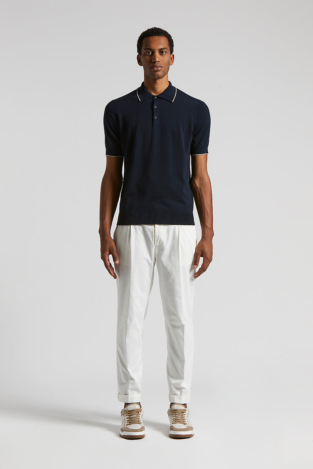 Pure cotton polo shirt | Peserico US