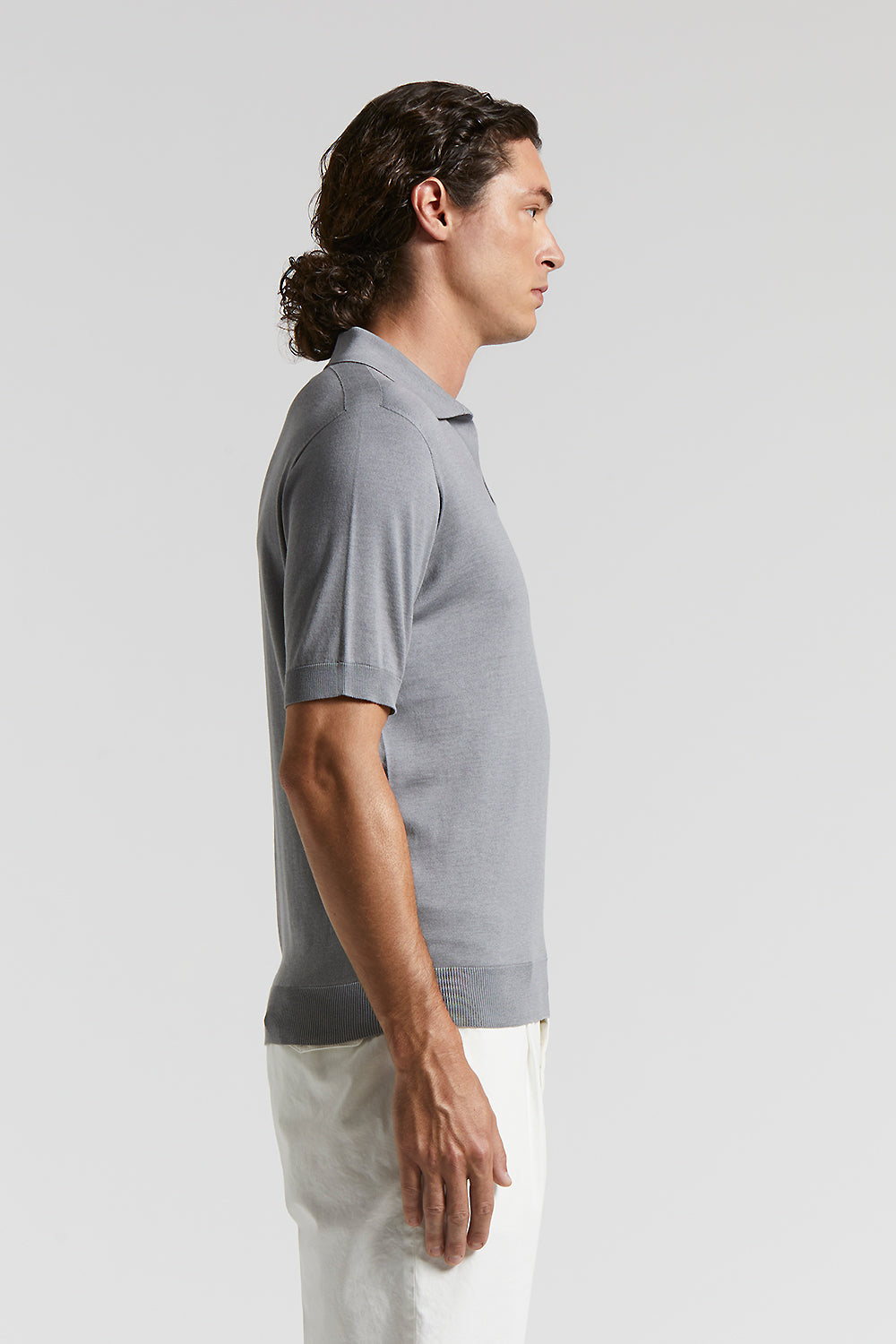 Linen and cotton blend polo shirt | Peserico US