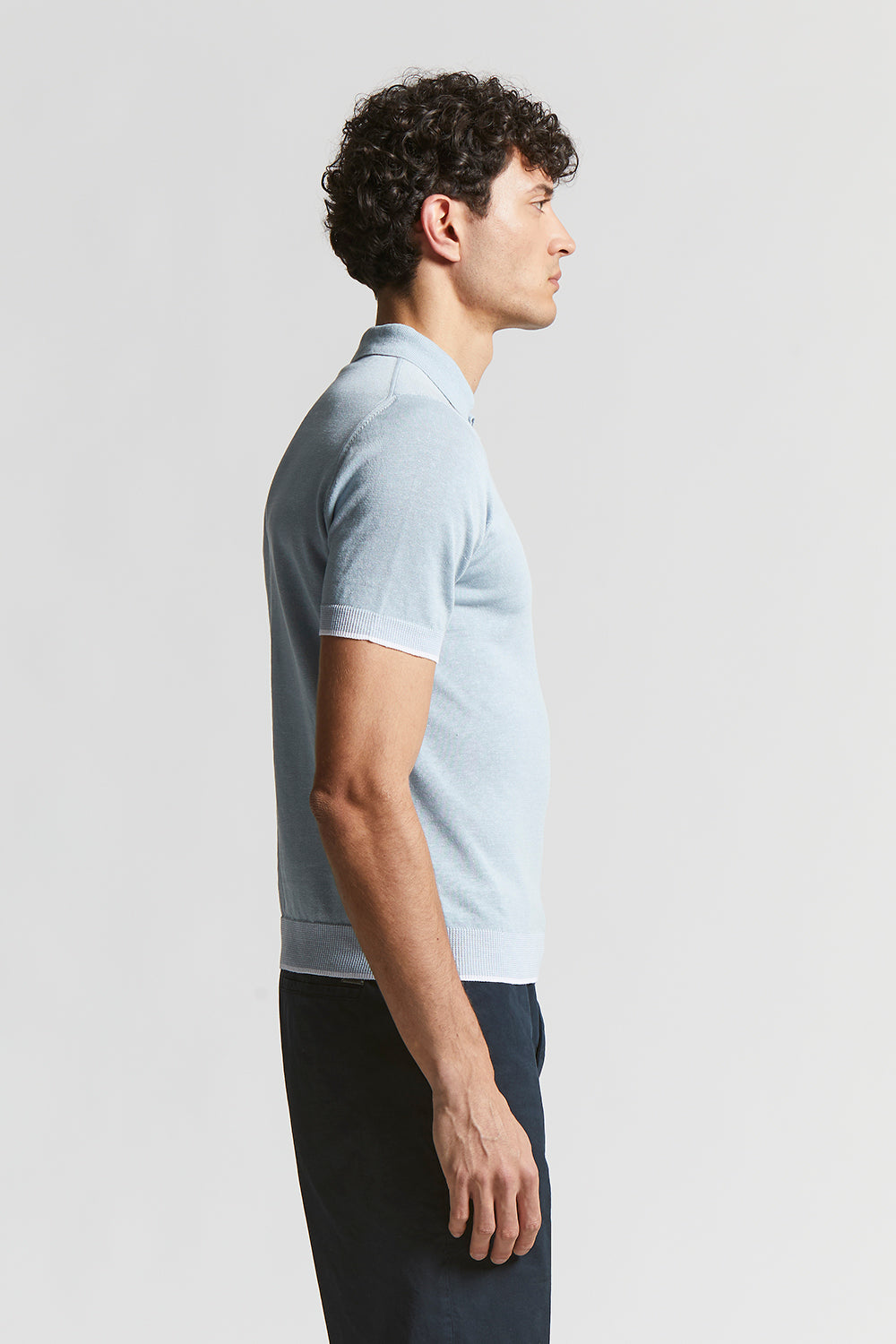 Tシャツ・カットソー PESERICO Polo shirt in linen and cotton yarn Linen and cotton blend polo shirt | Peserico US