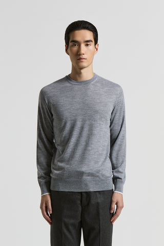 Wool crew-neck jumper