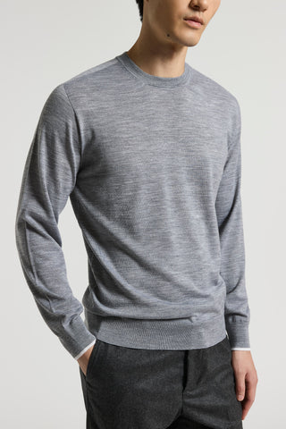 Wool crew-neck jumper