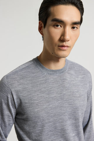 Wool crew-neck jumper