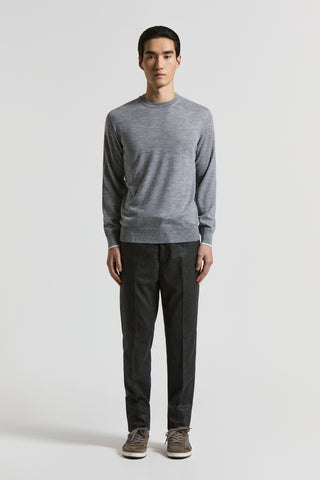 Wool crew-neck jumper