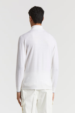 Wool polo-neck jumper
