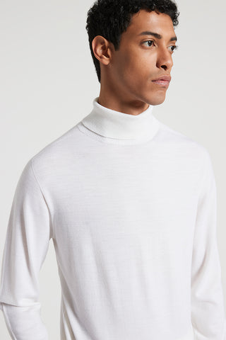 Wool polo-neck jumper