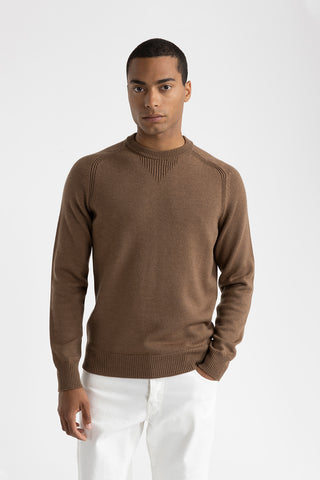 Wool crewneck sweater