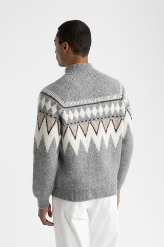 Knitwear in alpaca and cotton yarn