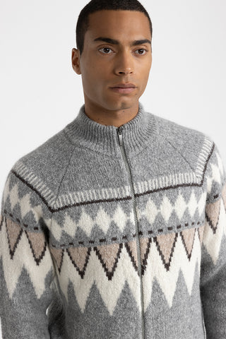 Knitwear in alpaca and cotton yarn