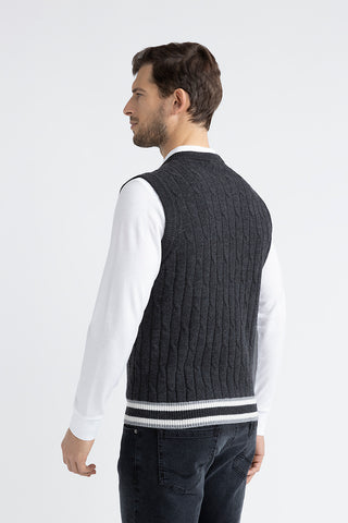 Wool and cashmere gilet