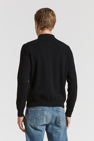 Wool and cashmere knit shirt