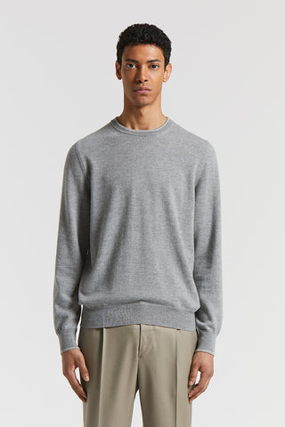 Wool and cashmere crew-neck jumper