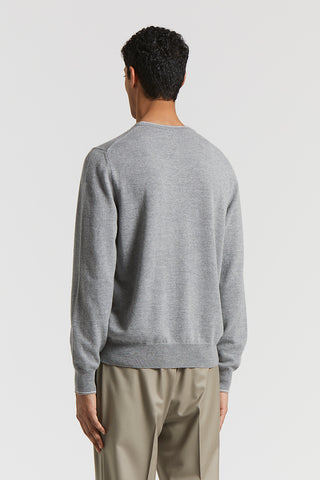 Wool and cashmere crew-neck jumper