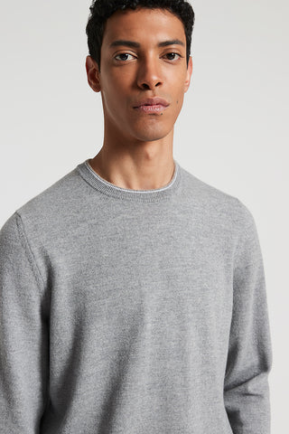 Wool and cashmere crew-neck jumper