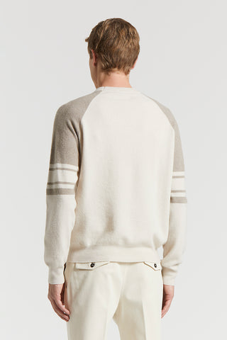 Wool and cashmere crew-neck jumper