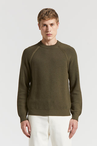Wool crew-neck jumper