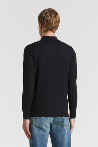 Wool polo shirt