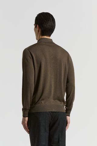 Wool polo shirt