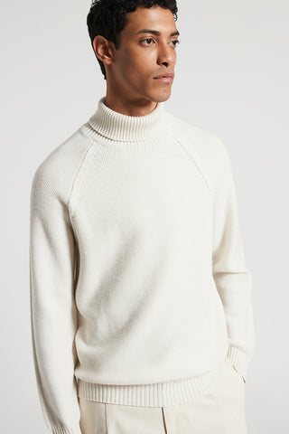 Wool polo-neck jumper