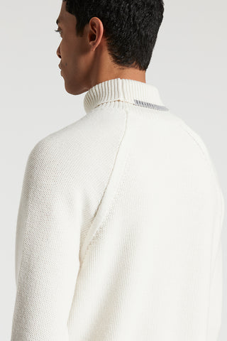 Wool polo-neck jumper