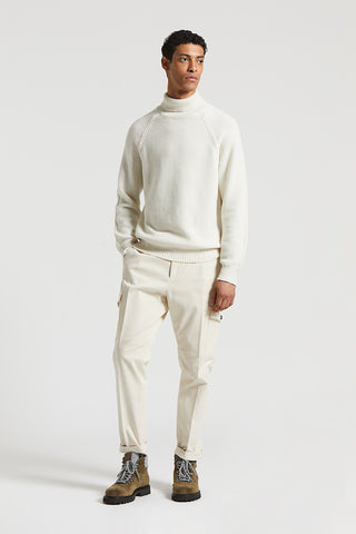 Wool polo-neck jumper