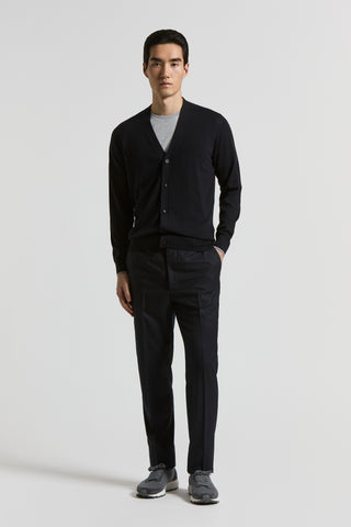 Pure virgin wool flannel trousers